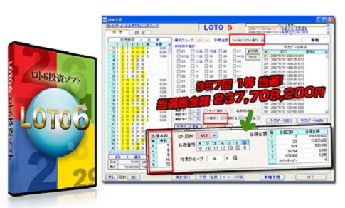 ３等当選以上の高額当選を狙う ロト６投資ソフト 買い方